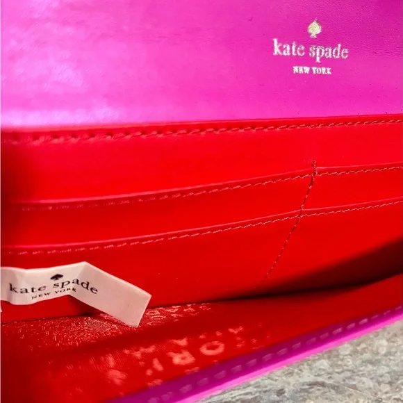 Kate Spade ♠️ fuchsia clutch - Picture 5 of 15